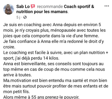 Coach sportive en ligne pour maman 